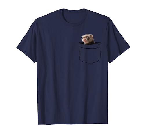 Pocket Ferret Dad Mom, Boy Girl Birth-day Gift Funny T-Shirt