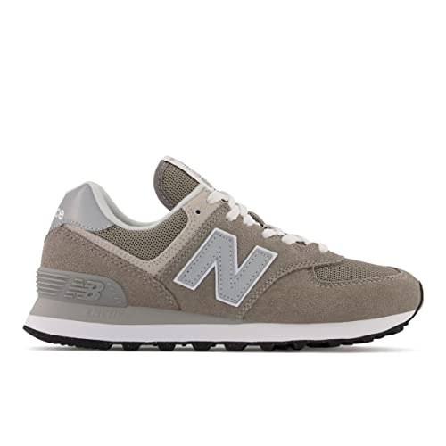 New Balance Women's 574 Core Sneaker, Grey/White, 8.5 Wide