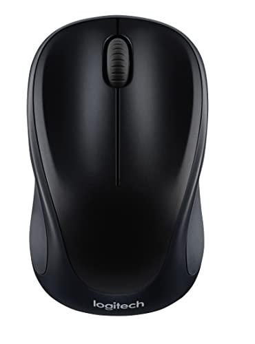 Logitech M317 Wireless Mouse, 2.4 GHz with USB Receiver, 1000 DPI Optical Tracking, 12 Month Battery, Compatible with PC, Mac, Laptop, Chromebook - Black