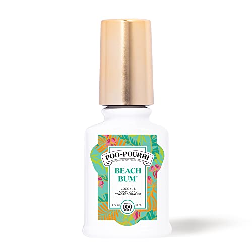 Poo-Pourri Before-You-Go Toilet Spray, Beach Bum, 2 Fl Oz - Coconut, Orchid and Toasted Praline
