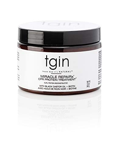 tgin Miracle RepaiRx Curl Protein Reconstructor - For Damaged Hair - Repair - Protect - Restore -12 oz