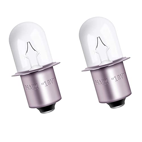 Podoy 780287001 Flashlight Bulbs for Compatible with Ryobi Ridgid 18V Flashlight P704 P703 P700 (2 Pack,white)