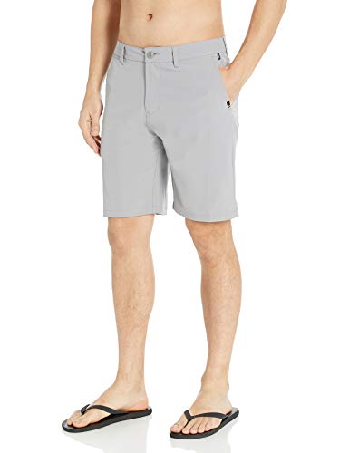 Quiksilver mens Union Amphibian Hybrid 20 Inch Outseam Water Friendly Casual Shorts, Sleet Solid, 32 US