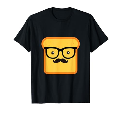 Hipster Loaf Of Bread Cartoon & Trendy Chef Gift T-Shirt