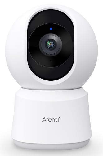 ARENTI 5ghz WiFi Security Camera Indoor, 4MP Plug-in Pet Dog Camera with Phone App, Baby Home Cam 2.4G/5G Dual-Band, AI Motion Detection, Auto Tracking, 2-Way Talk, Night Vision, Works with Alexa