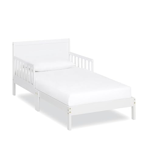 Dream On Me 648-WHT Brookside Toddler Bed, 53lx29bx28h inches, White