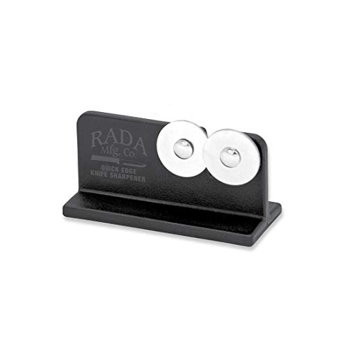 Rada Cutlery Quick Edge Knife Sharpener – Stainless Steel Wheels Made in the USA