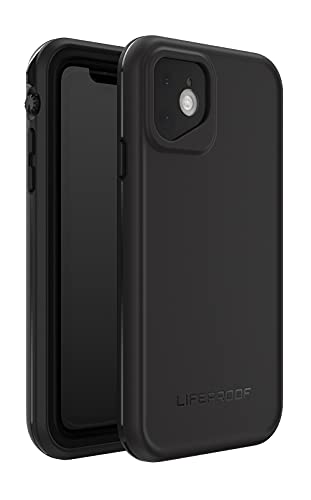 LifeProof iPhone 11 FRĒ Series Case - BLACK, waterproof IP68, built-in screen protector, port cover protection, snaps to MagSafe