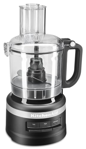 KitchenAid KFP0718BM Food Processor, 7 cup, Matte Black