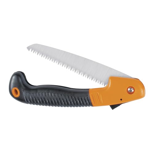 Fiskars Power Tooth Folding Saw - 7' Folding Blade - Lawn and Garden Tools - Orange/Black