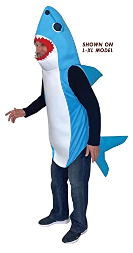 Rasta Imposta Ultimate Blue Shark Party Costume Dress Up Playtime Imagination Costumes, Adult Sizes S-M & L-XL (Large-Extra Large)