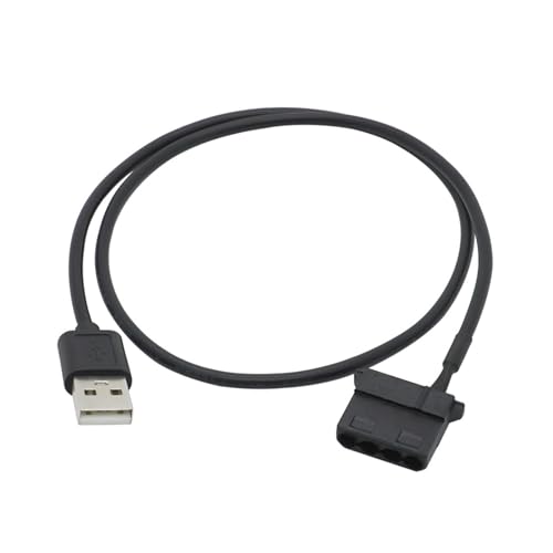 PriaRi 1PC USB to Molex 4 Pin PC Computer Cooling Fan Connector Cable Adapter Cord