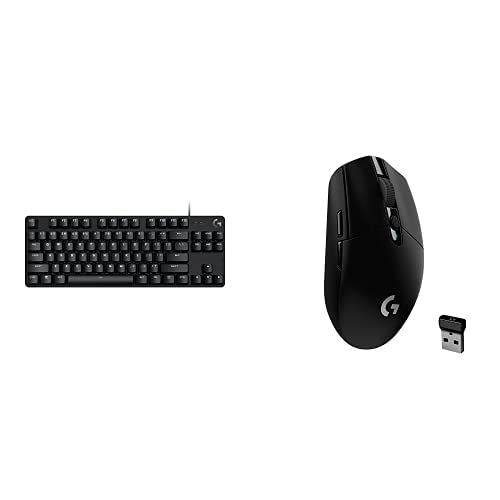 Logitech G413 TKL SE Mechanical Gaming Keyboard + G305 Lightspeed Wireless Gaming Mouse - Black