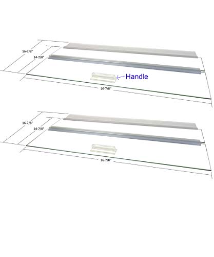 Glass Canopy Two Piece Set for 30 BR, 40 BR, 50, 65, 84 Gallon Tanks 36'x18' for Aquariums with A Center Brace, AM33618