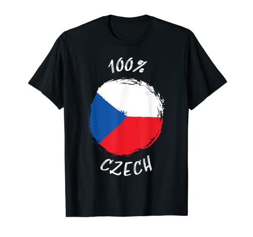 100% Czech Shirt | Proud Czech Shirt | Flag Czech Republic T-Shirt