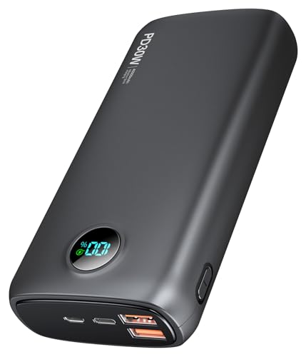 Power-Bank-Portable-Charger - 40000mAh Power Bank QC 4.0 and PD 30W Quick Charging Built-in LED Display 2 USB 1Type-C Output Compatible with Most Electronic Devices on The Market(Starry Black)