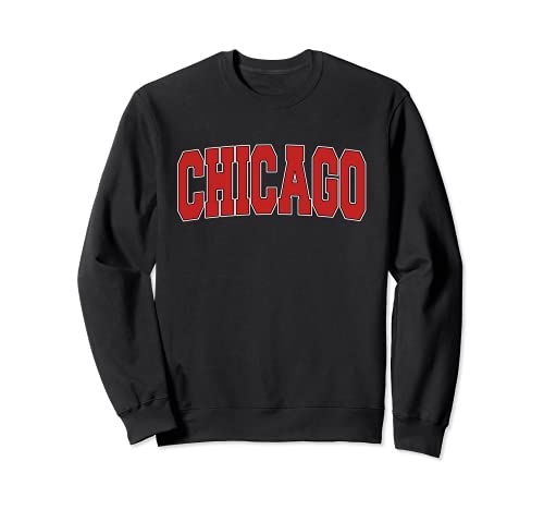 CHICAGO IL ILLINOIS Varsity Style USA Vintage Sports Sweatshirt