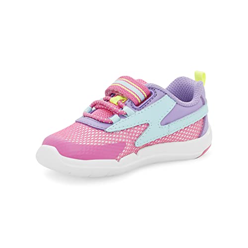 Stride Rite Kids SRT Ian Athletic Sneaker, Pink Multi, 9 US Unisex Toddler