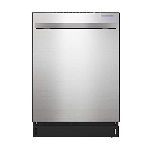 SHARP Slide-In Dishwasher, Stainless Steel Finish, 24' Wide, Soil Sensors, Premium White LED Interior Lighting, Smooth Glide Rails, Heated Dry Option, Responsive Wash Cycles, Power Wash Zone