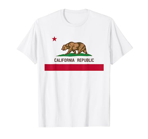 California Republic Flag Patriotic State Travel USA T-Shirt