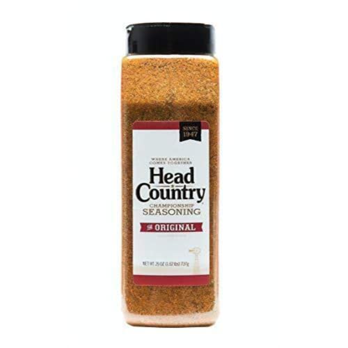 Head Country Bar-B-Q Championship Seasoning, Original | Gluten Free, MSG Free Barbecue Seasoning | Bold & Herbal Dry Spice Rub To Boost The Flavor Of All Your BBQ Favorites | 26 Ounce, Pack of 1