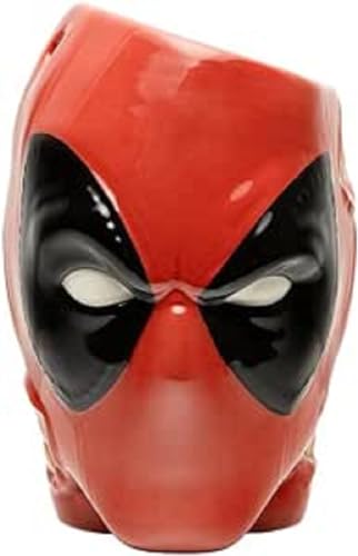 Paladone Deadpool Replica Pen Holder and Plant Pot - Superhero Desk Accessories, Decor & Novelty Gift - 13 cm Tall