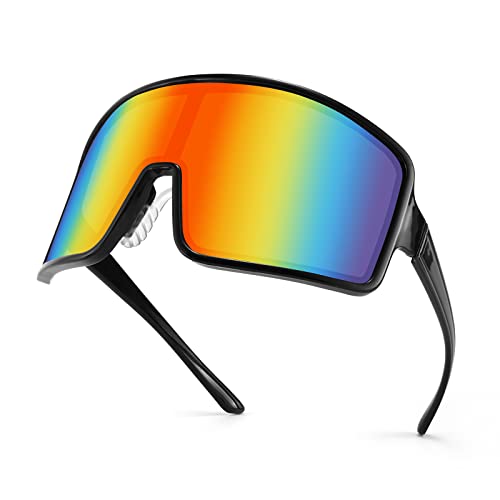 Karsaer Vision Sports Cycling Sunglasses Rave Visor Outdoor Baseball Softball Glasses 80s Shades Women Men