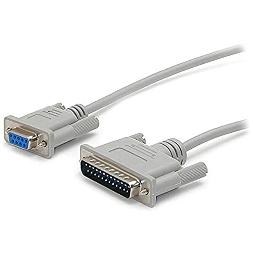 StarTech.com 10 ft Cross Wired DB9 to DB25 Serial Null Modem Cable - F/M - Null Modem Cable - DB-9 (F) to DB-25 (M) - 10 ft (SCNM925FM)