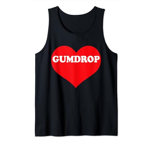 I Heart Gumdrop, I Love Gumdrop Custom Tank Top