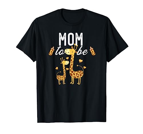 Mom To Be Giraffe Baby Shower Cute T-Shirt