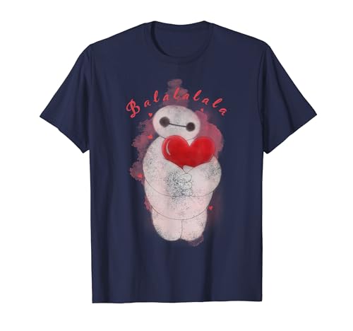 Disney Big Hero 6 Baymax Heart Portrait Graphic T-Shirt T-Shirt