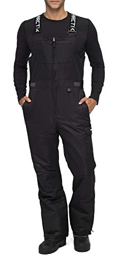 Arctix Men's Avalanche Athletic Fit Insulated Bib Overalls, Black, Medium/32' Inseam