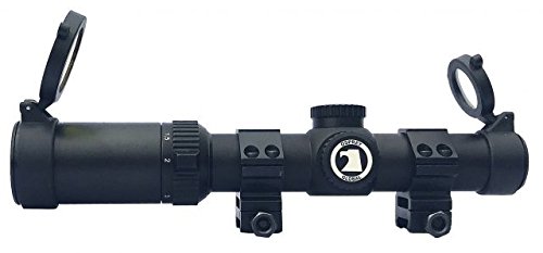 Osprey Global TA1-4x24MDG : Osprey Tactical Series 1-4X 24mm Riflescope with Illuminated (Red, Green,Blue) MIL-Dot Reticle - Matte Black - 1/2' MOA - 30mm Tube