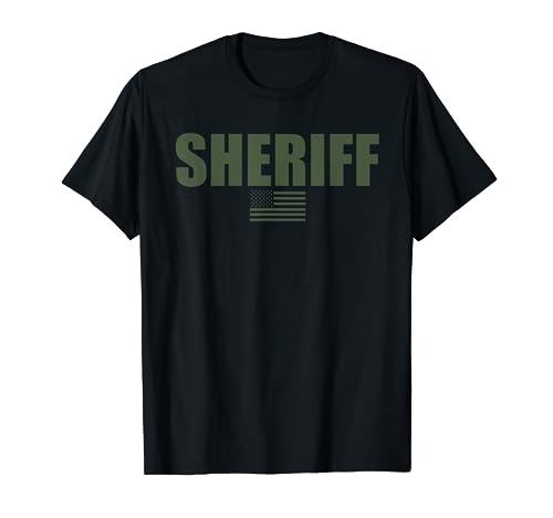 Sheriff OD Green On Duty Uniform T-Shirt
