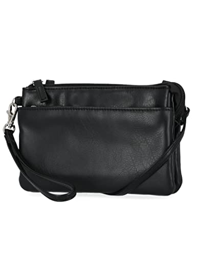 Mundi Brady Anti Theft Womens Cell Phone Crossoby Bag RFID Purse Wallet (Black)