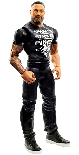 WWE Basic Roman Reigns Action Figure, Posable 6-inch Collectible for Ages 6 Years Old & Up​​
