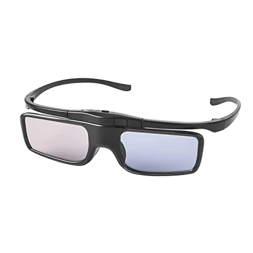 RF 3D Glasses, Active Shutter RF 3D Glasses Rechargeable Suitable for RF 3D TV Projectors, RF 3D Eyewear for Sony Epson Toshiba Sharp, Compatible with TDG-BT500A, SSG-5100GB, AN3DG40