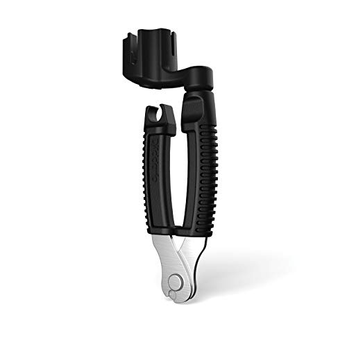 D'Addario Accessories Pro-Winder - The Original Guitar String Winder, Guitar String Cutter, Guitar Bridge Pin Puller - All in One Guitar Tool for Restringing - Black