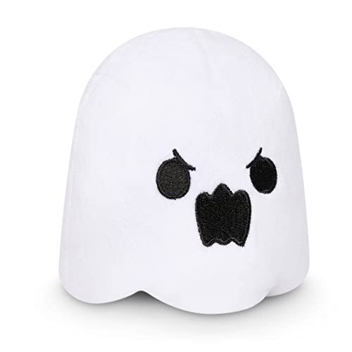 TeeTurtle - The Original Reversible Ghost Plushie - Starry Eyes - Glow in the Dark - Cute Sensory Fidget Stuffed Animals That Show Your Mood - Perfect for Halloween!