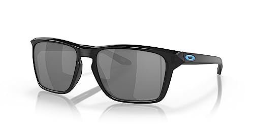 Oakley Men's OO9448 Sylas Rectangular Sunglasses, Black Ink/Black Iridium Polarized, 57 mm