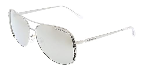 Michael Kors MK1082 Chelsea Glam Silver Frame/Silver Mirrored Lens One Size