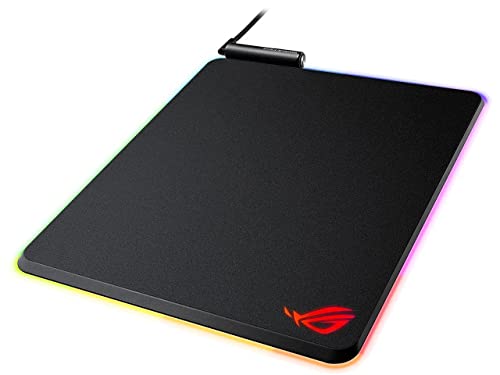 ASUS ROG Balteus RGB Gaming Mouse Pad - USB Port | Aura Sync RGB Lighting | Hard Micro-Textured Gaming-Optimized Surface & Nonslip Rubber Base