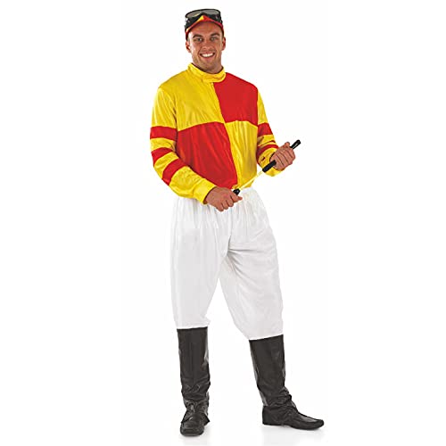 fun shack Horse Jockey Costume, Jockey Costume for Men, Jockey Halloween Costume, Jockey Outfit, Adult Jockey Costume, Large