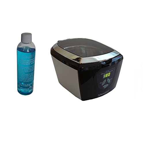 iSonic Ultrasonic Jewelry Cleaner CD7810A with Cleaning Solution Concentrate CSGJ01, 110V