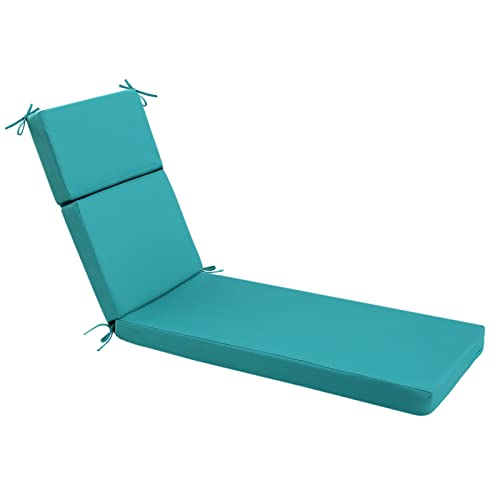 idee-home Chaise Lounge Cushions Outdoor, Lounge Chair Cushion 72in.L x 21in.W x 3in.D Patio Cushions for Outdoor Furniture Waterproof for Lawn Pool