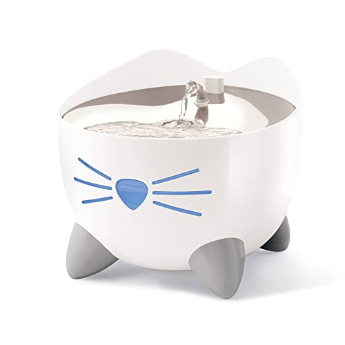 Catit PIXI Smart Water Fountain – Automatic Cat Drinking Fountain with UV-C Clarifier Light and App Support,White