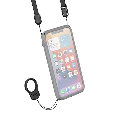 Catalyst Neck Strap and Ring Stand Accessory for iPhone Catalyst Cases, Drop-Free, Hands-Free, Comfortable - Black