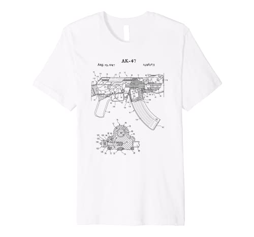 Vintage AK-47 Tee Shirt - AK47 Rifle Gun Russian Tee