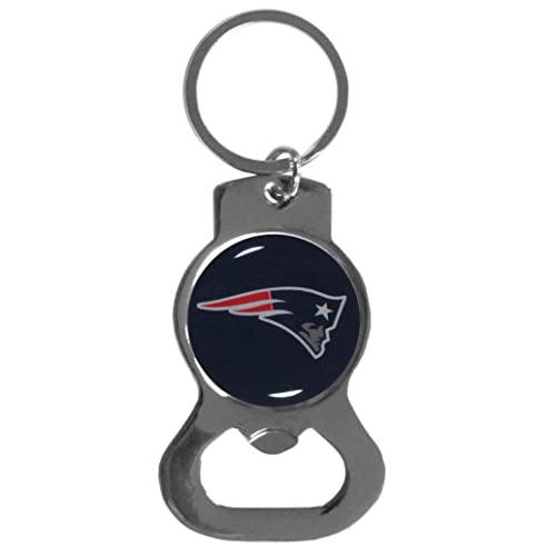 NFL Siskiyou Sports Fan Shop New England Patriots Bottle Opener Key Chain One Size Team Color , Black