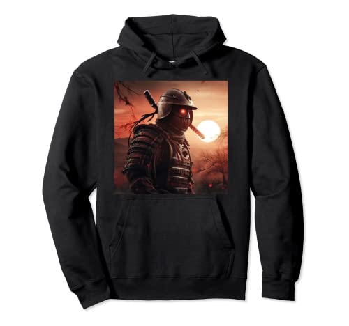 Solarflare Samurai Incandescent Warriors Fiery Brilliance Pullover Hoodie